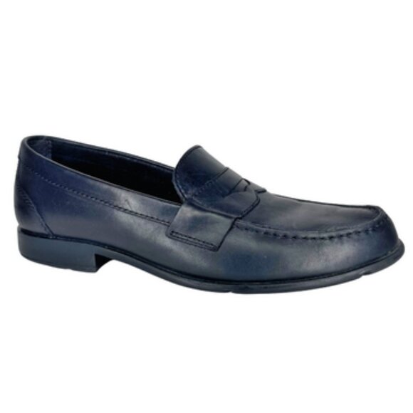 Rockport Men's Black Classic Leather Penny Loafer Cushioned Footbed Sz 10.5M - Picture 2 of 9
